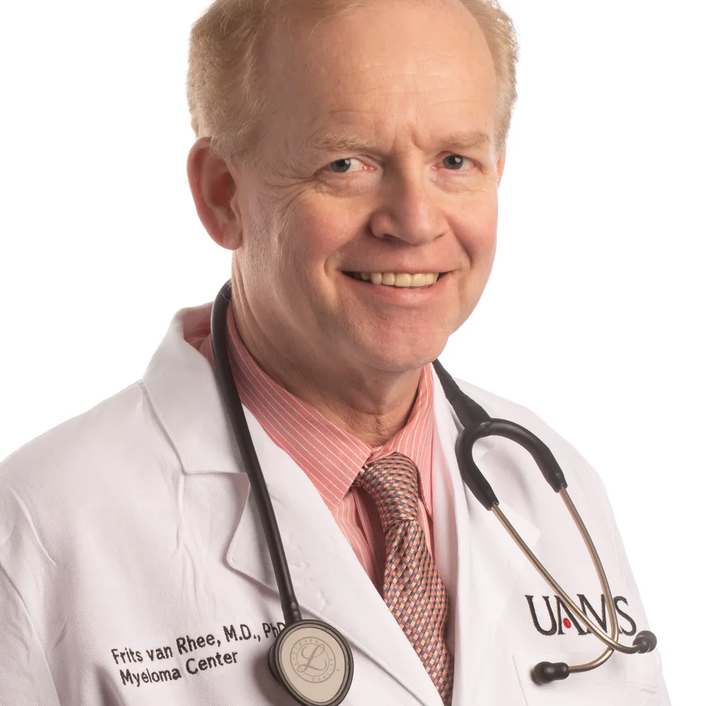 Dr. Frits van Rhee of UAMS discusses Total Therapy, his approach to address high-risk patient needs, and the importance genetic and imaging tests and how these pinpoint prognosis and best treatment path options image