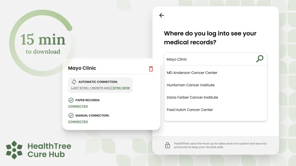 Easily Connect Your Medical Records to HealthTree Cure Hub (and why you should) image