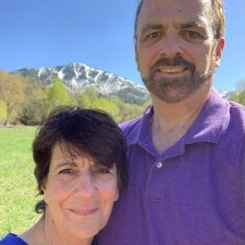 The panelist Marianne and Alan Downing