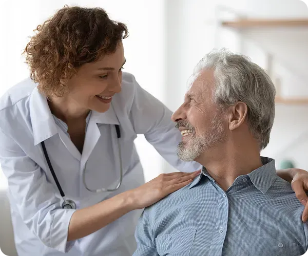 doctor with patient