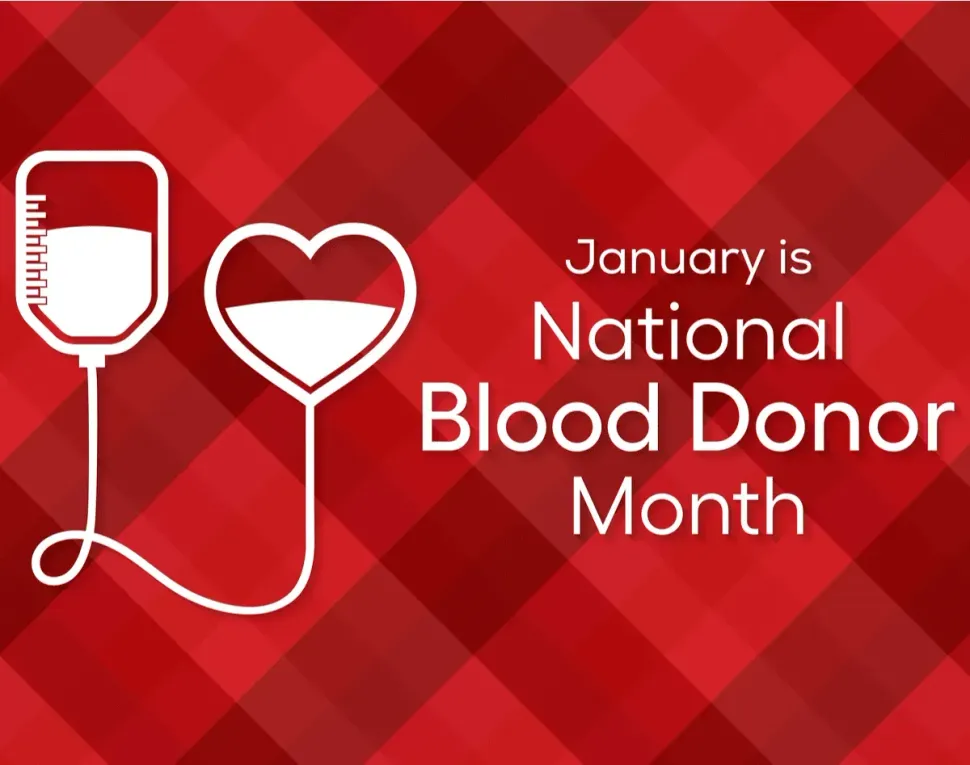 January is National Blood Donor Month image